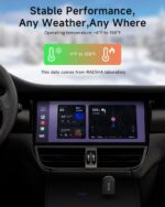 Wireless CarPlay Adapter – Mini 2 in 1 Wireless CarPlay Adapter for Both Apple CarPlay and Android Auto – Easy Installation, Clutter-Free, and Seamless Control with Ultra-Fast Connection - Image 7