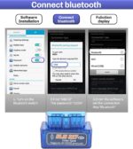 OBD2 Scanner,OBD2 Scanner Bluetooth,Car Scanner Car Diagnostic Scan,Car Accessories Car Professional Bluetooth Scan Tool,Car Code Reader OBDII Reader,Compatible with Android Symbian Windows - Image 5
