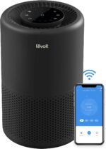 LEVOIT Air Purifiers for Home Large Room, Smart WiFi Alexa Control, H13 True HEPA Filter, Black,1 Pack & Air Purifier for Home Allergies Pets Hair in Bedroom, H13 True HEPA Filter, White - Image 3