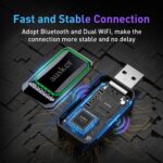 Wireless CarPlay Adapter for iPhone, Car Play Wireless Adapter Mini Size with USB A/USB C Extension Cable for Cars with Built in Wired CarPlay, Plug and Play, No Latency & Stable Connection - Image 5