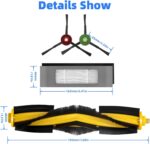 11 PCS Vacuum Accessories Kit Replacement compatible with Ecovacs Deebot T8,T8+,T8 AIVI,T8 MAX,N8,N8+,N8 PRO+,T9.T9+,1 Main Brush,4 HEPA Filters,6 Side Brushes - Image 7