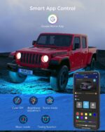 Govee Underglow Car Lights, 4pcs RGBIC Smart LED Lights for Cars with 16 Million Colors and 10 Scene Modes, App Control, Neon Accent Strip Lights for SUVs, Trucks, DC 12-24V - Image 5