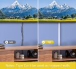 ZhiYo D Cord Hider for Wall Mount TV, 39in(3 x L13) Self-Adhesive Cable Hider Kit, PVC Cord Covers for Wires on Wall, White Cable Raceway, Paintable Wire Hiders, 1.2" (W) x 0.55" (H) - Image 6