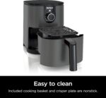 Ninja AF080 Mini Air Fryer, 2 Quarts Capacity, Compact, Nonstick, with Quick Set Timer, Grey - Image 3