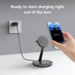 2025 Home of 3 in 1 Fast Charging Station Compatible with Mag-Safe Charger Wireless Charger Stand for iPhone 16 15 14 13 12 Series,AirPods and iWatch Series-Gifts for Wife & Husband - Image 5
