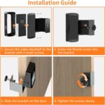 Anti-Theft Ring/Camera Video Doorbell Mount, Doorbell Bracket No Drilling Compatible with Ring Wireless Doorbell / (2024 Release)/ Battery Doorbell Plus/Pro for Houses, Apartments, Rentals (Black) - Image 7