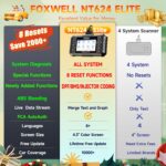 2025 FOXWELL NT624 Elite OBD2 Scanner, All System with 8 Resets ABS Bleeding/SAS/Oil/TPS/EPB/BRT/Injector/D-P-F Resets Battery Test Upgrade of NT614 Elite Car Code Reader Scan Tool for All Cars - Image 7