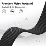 Nylon Sport Band Compatible with Apple Watch Band 38mm 40mm 41mm 42mm 44mm 45mm 46mm 49mm, Adjustable Breathable Women Men Braided Strap Compatible for iWatch Series 10/9/8/7/6/5/SE/Ultra - Image 4