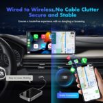 Wireless CarPlay Adapter for Apple CarPlay: Convert Wired to Wireless CarPlay Dongle - Plug and Play Mini Car Play Wireless Adapter for iPhone 6+ and Cars from 2016 with OEM Carplay Type-A - Image 3