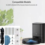 Replacement Parts Compatible with 360 Botslab S8 Plus Vacuum Cleaner Accessories kit 1 Main Brush 3 Filters Brush 3 Side Brushes 3 Mop Cloths 3 Dust Bags - Image 8