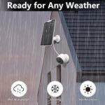 6w Premium Solar Panel Charger Compatible with Google Nest Cam Outdoor or Indoor (Battery Version), with 13.1Ft/4m Fast Charging Cable, IP65 Weatherproof and Adjustable Mount - Image 4