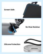 REEVAA 2025 Tesla Model Y Juniper Phone Mount for MagSafe [Strongest N55 Magnet, 3M Adhesive], Adjustable Tesla Screen Holder, Compatible with Model Y 2020-2026, MagSafe Case, iPhone Series - Image 7