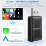 Android Auto Wireless Adapter/Wireless CarPlay Adapter 2 in 1 Plug & Play Car Dongle Converts Wired to Wireless Carplay Fit for OEM Wired Carplay,5.8Ghz WiFi Fast Auto Connect & Online Update - Image 3