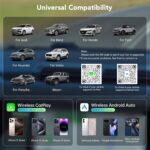 Wireless CarPlay Adapter [2025 Upgrade], Convert Wired to Wireless CarPlay Adapter for Apple, Plug & Play, Mini Wireless Dongle for iPhone & Android with USB-A/USB-C Port (Light Grey) - Image 9