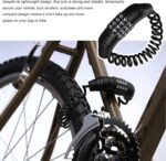 Motorcycle Helmet Cable Lock, Retractable Anti-Theft Helmet Lock with 4-Digital Combination Password, Security Cable Lock for Motorcycle Helmets Luggage Backpacks Strollers - Image 5