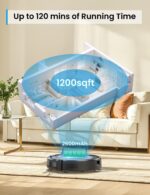 W7 Robot Vacuum and Mop Combo, 2 in 1 Mopping Robotic Vacuum Cleaner with Watertank and Dustbin, Self-Charging, Slim, Max 120mins Runtime for Hard Floor, Carpet Cleaning - Image 5