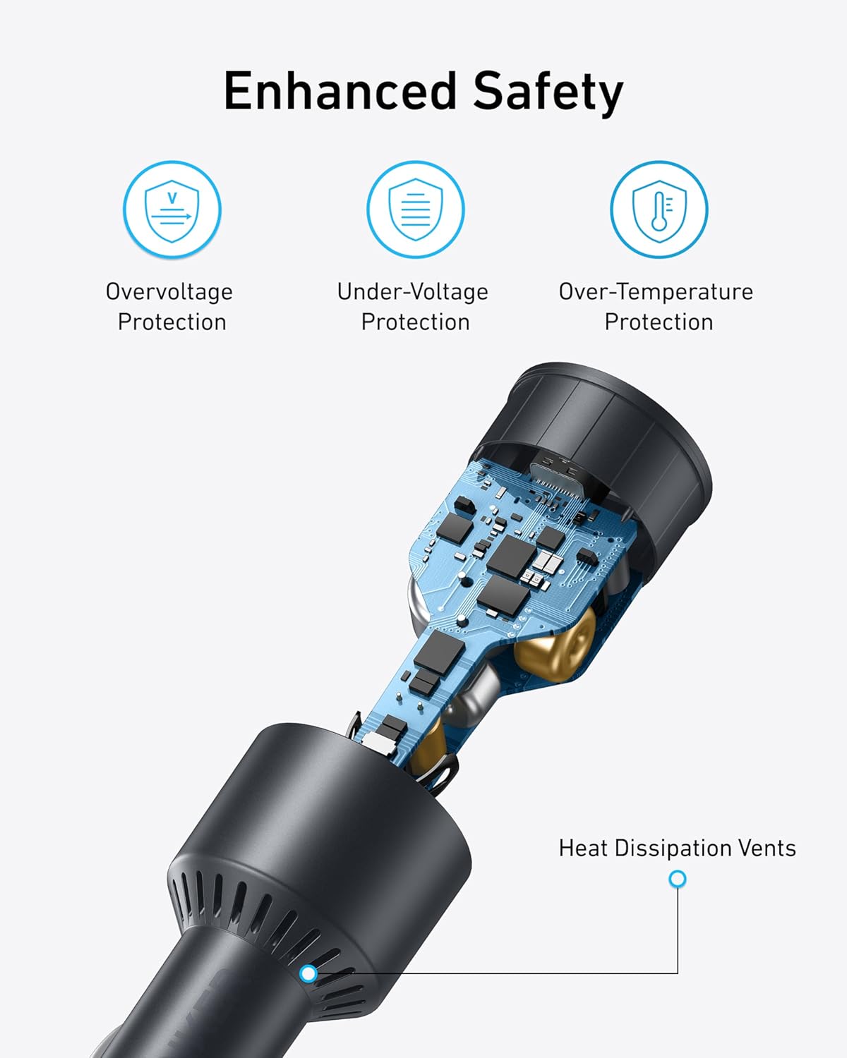 Anker iPhone 16 USB-C Car Charger, 167.5W Max 3-Port Ultra-Compact Type-C Fast Car Charger for MacBook Pro/Air, iPhone 15/14/13 Series, Samsung S24/S23, iPad Pro, AirPods and More - Image 5