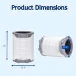 Nispira LV-H134 3-In-1 High Efficiency True HEPA Activated Carbon Premium Filter Replacement for Levoit Air Purifier LV-H134-RF | Remove Smoke, Chemical VOCs | 1 Pack - Image 5