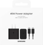 SAMSUNG 45W Wall Charger Power Adapter with Cable Included, Super Fast Charging for Galaxy Phones, Tablets and USB Type C Devices, Low Standby Power Consumption, EP-T4511XBEGUS, Black - Image 9