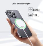 Magnetic Wireless Charger 15W Mag Safe Charger for Phone 16 Pro Max/16 Pro/16 Plus/16/15/14/13/12 Series 2 Pack Magnet Wireless Charging Station/Pad with Sleep-Friendly Light for AirPods 3/2/Pro - Image 4