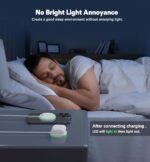 Magnetic Wireless Charger 15W Mag Safe Charger for Phone 16 Pro Max/16 Pro/16 Plus/16/15/14/13/12 Series 2 Pack Magnet Wireless Charging Station/Pad with Sleep-Friendly Light for AirPods 3/2/Pro - Image 7