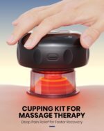 5-in-1 Electric Cupping Kit for Massage Therapy with Red Light Therapy - 24 Levels of Adjustable Suction & Heat, Portable Cupping Therapy Set for Back Pain Relief & Neck Muscle Soreness - Image 3