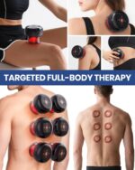 5-in-1 Electric Cupping Kit for Massage Therapy with Red Light Therapy - 24 Levels of Adjustable Suction & Heat, Portable Cupping Therapy Set for Back Pain Relief & Neck Muscle Soreness - Image 4