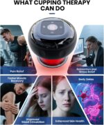 5-in-1 Electric Cupping Kit for Massage Therapy with Red Light Therapy - 24 Levels of Adjustable Suction & Heat, Portable Cupping Therapy Set for Back Pain Relief & Neck Muscle Soreness - Image 5