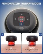5-in-1 Electric Cupping Kit for Massage Therapy with Red Light Therapy - 24 Levels of Adjustable Suction & Heat, Portable Cupping Therapy Set for Back Pain Relief & Neck Muscle Soreness - Image 7