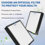 Vital 200S Air Filter Replacement, 3-in-1 Replacement Filter for LEVOIT Vital 200S and 200S-P Air Purifier, HEPA H13 Activated Carbon Air Purifie Pre-Filter, 2 PC, White - Image 10