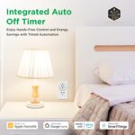 Best Connect Matter Smart Plug - Intelligent Socket Compatible with Homekit, Google Home, Alexa, SmartThings - Smart Outlet for Automatic Appliance Control,10A, 2.4GHz WiFi (10A - Pack 1) - Image 8