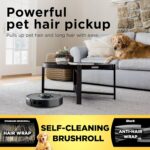 Shark RV2310 Matrix Robot Vacuum with Self-Cleaning Brushroll for Pet Hair, No Spots Missed on Carpets and Hard Floors, Precision Home Mapping, Wi-Fi Black/Silver, 0.5 Quarts - Image 4