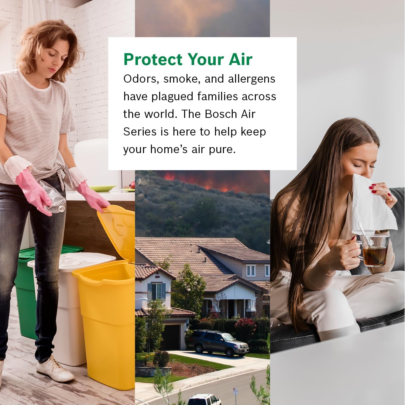 BOSCH Air Purifier for Home, Large Spaces (Covers, 2745-sq ft), 4-in-1 Filter for Pollen, Viruses, Smoke, Dust, Dander, Outdoor Pollution, Odors, HEPA, ENERGY STAR, Air 6000, White - Image 10