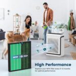 Vital 200S-P Toxin Absorber Replacement Filter for LEVOIT Vital 200S Vital 200S-P Air Purifier, H13 True HEPA and Activated Carbon 200S Filter, Vital 200S-RF-TX (LRF-V201-GUS), 2 Pack Green - Image 7
