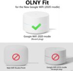 Outlet Wall Mount for Google WiFi AC1200, No Messy Wires Space Saving Easily Be Moved Outlet Mount for Google Mesh WiFi Router, Best Design for Winding Power Cord (1 Pack) - Image 5