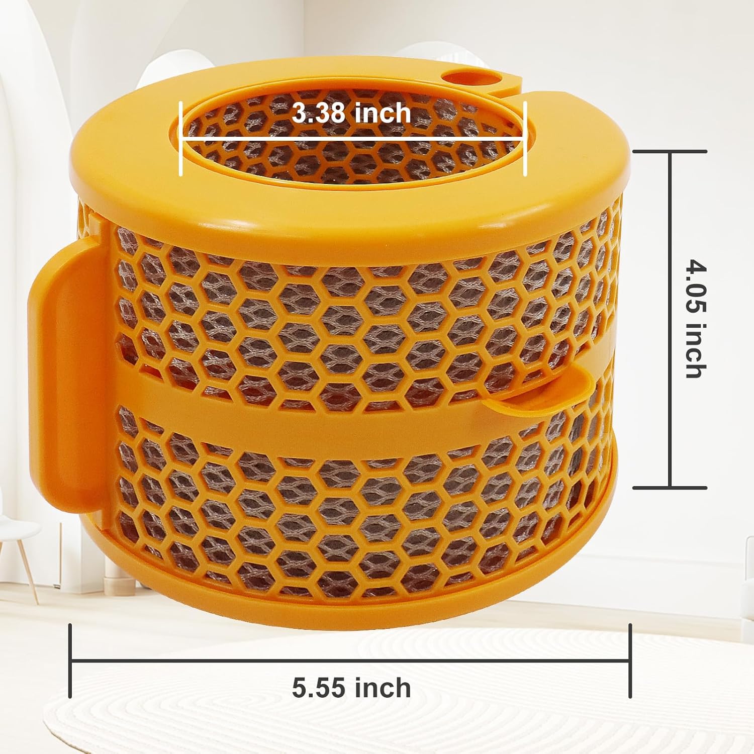 PH01 Carbon Fiber Evaporator Filter Replacement for Dyson PH01 PH02 PH03 PH3A PH04 replacement parts (Yellow 2 Pack) - Image 4