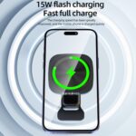 for 15W MagSafe Car Mount Charger, Air Vent/Dashboard Magnetic Wireless Car Charger, Car Phone Holder Mount for iPhone 15/14/13/12, Fast Charging, Black,Phone Cooling Charger - Image 4
