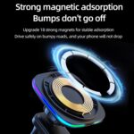 for 15W MagSafe Car Mount Charger, Air Vent/Dashboard Magnetic Wireless Car Charger, Car Phone Holder Mount for iPhone 15/14/13/12, Fast Charging, Black,Phone Cooling Charger - Image 5