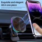for 15W MagSafe Car Mount Charger, Air Vent/Dashboard Magnetic Wireless Car Charger, Car Phone Holder Mount for iPhone 15/14/13/12, Fast Charging, Black,Phone Cooling Charger - Image 6