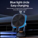 for 15W MagSafe Car Mount Charger, Air Vent/Dashboard Magnetic Wireless Car Charger, Car Phone Holder Mount for iPhone 15/14/13/12, Fast Charging, Black,Phone Cooling Charger - Image 7