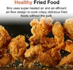 Nuwave 8QT Brio Air Fryer Plus Black, Digital LED Touch Screen with Cool White Display, 50°F~400°F in Precise 5°, 3 Wattage Alternatives, 5 Cook Functions, 50 Memory, PFAS Free, New & Improved - Image 5