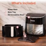 Nuwave 8QT Brio Air Fryer Plus Black, Digital LED Touch Screen with Cool White Display, 50°F~400°F in Precise 5°, 3 Wattage Alternatives, 5 Cook Functions, 50 Memory, PFAS Free, New & Improved - Image 6