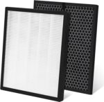 isinlive LV-PUR131 Replacement Filters, H13 True HEPA Filter Compatible with Levoit LV-PUR131 & LV-PUR131S Air Purifier, LV-PUR131-RF, 2 True HEPA & 2 Carbon Filters - Image 7
