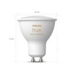 Philips Hue White Ambiance 2-Pack LED Smart GU10 Bulb, Bluetooth & Zigbee Compatible (Hue Hub Optional), Voice Activated with Alexa - Image 3