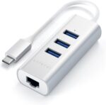 Satechi USB C Hub Adapter, USB C Adapter with 3 USB-A 3.0 Ports and Ethernet Port, for MacBook Pro/Air M1 M2 M3, Dell, HP, Surface, Lenovo, iPad, iPhone 15 - Silver - Image 3