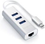 Satechi USB C Hub Adapter, USB C Adapter with 3 USB-A 3.0 Ports and Ethernet Port, for MacBook Pro/Air M1 M2 M3, Dell, HP, Surface, Lenovo, iPad, iPhone 15 - Silver - Image 4
