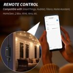 Minoston Z-Wave Plug 800 Outdoor Dimmer Zwave Dimmable Smart Plugs Outlet Switch, Z-Wave Hub Required, IP65 Weatherproof, Built-in Repeater, Work with SmartThings, Wink, Hubitat, Black (MP22ZD) - Image 5