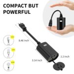 Minoston Z-Wave Plug 800 Outdoor Dimmer Zwave Dimmable Smart Plugs Outlet Switch, Z-Wave Hub Required, IP65 Weatherproof, Built-in Repeater, Work with SmartThings, Wink, Hubitat, Black (MP22ZD) - Image 8