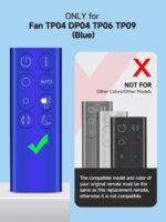 Snrigw Replacement Remote Control for Dyson TP04/DP04/TP06/TP09 Compatible with Tower Bladeless Fans & Air Purifier (Blue) - Image 8
