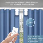 Automatic Curtain Opener 2 Pcs: Electronic Motorized Closer Device Self-Opening Remote, 20kg Load & 6-Month Battery for Roman Rod/T/U/Grommet Track (No Drill, 25dB, Smart Home/Office/Indoor) - Image 7